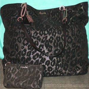 Leopard Print Coach Purse